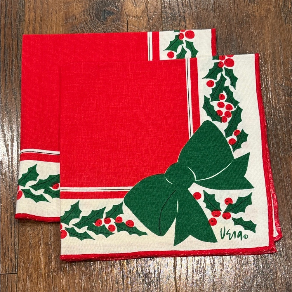 Vera Neumann Holiday Napkins
